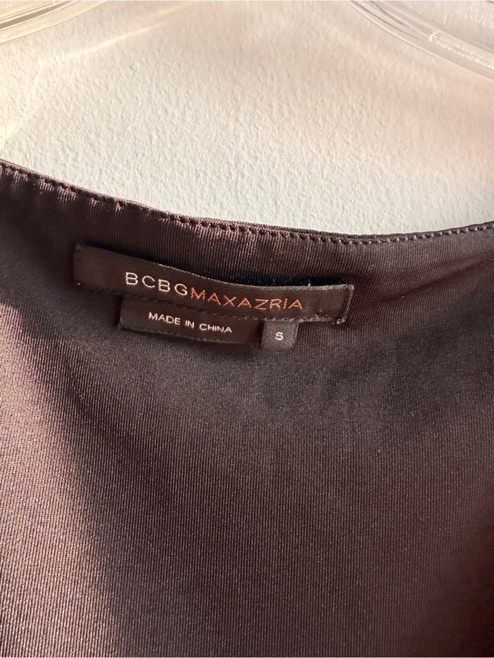 BCBGMaxAzria Black Ruched V-Neck Midi Dress - Picture 3 of 3